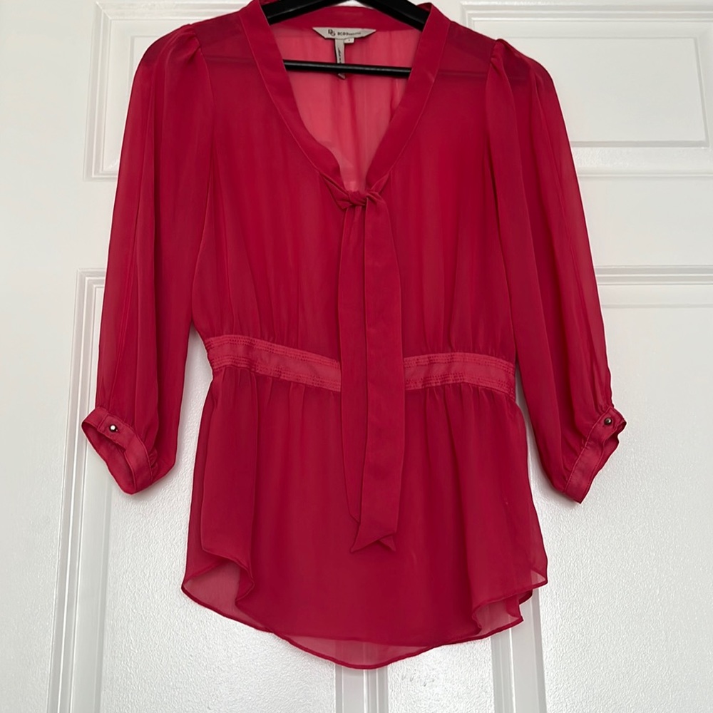 BCBG Generation Pinkish/Red Blouse, Size S